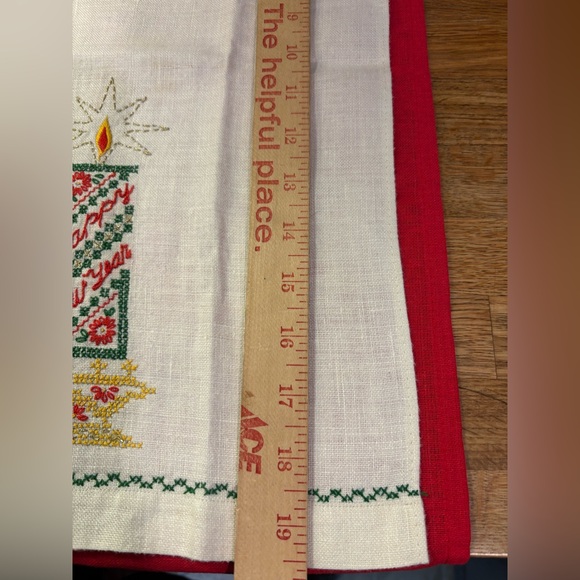 Vintage Hand Towel Hapoy New Year - Picture 6 of 8